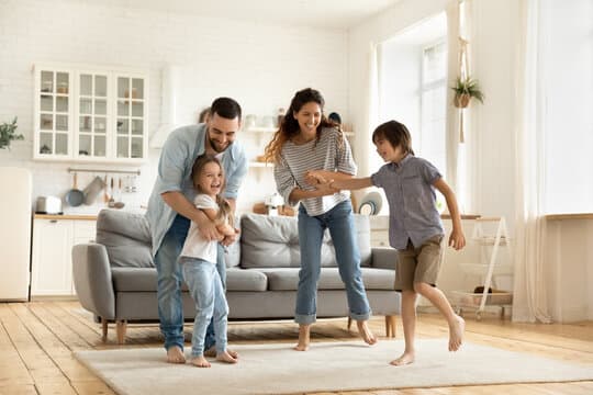 A South Florida family enjoying a comfortable home