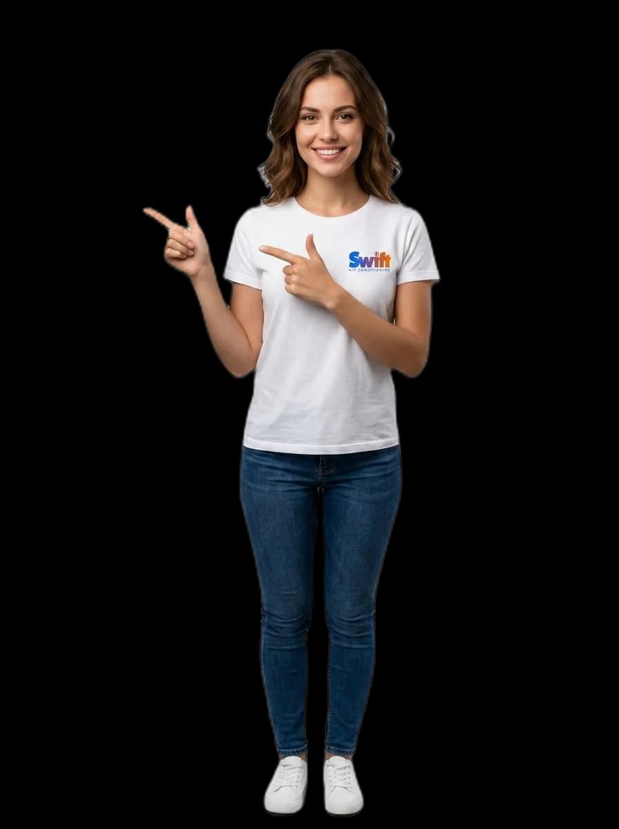 Swift Air Conditioning technician ready for a South Florida service call
