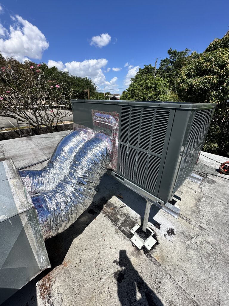 commercial air conditioning unit installed by Swift Air Conditioning