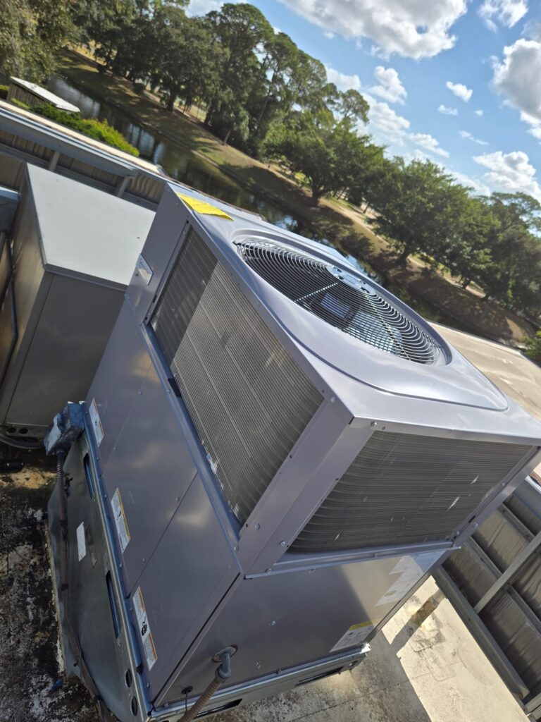 commercial unit installation by Swift Air Conditioning in West Palm Beach, FL